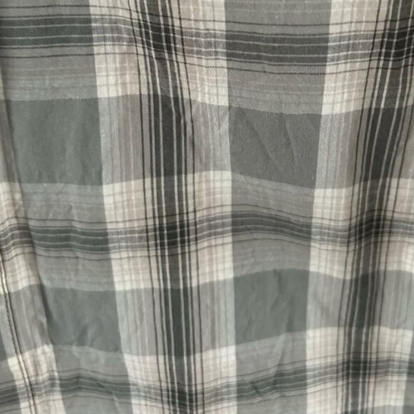 DKOTA Grizzly Button Snap Green Plaid Short Sleeve Shirt, Sz Large - Picture 4 of 16